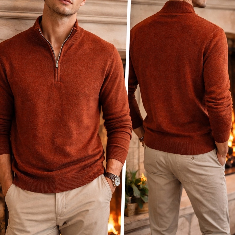 Banana Republic Italian‎ Wool Mock Neck Sweater – Size L